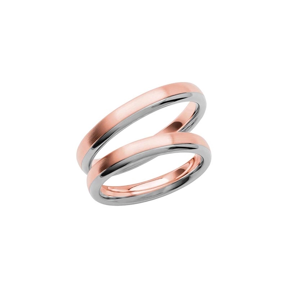 SR3003-3.5 Rose Gold/White Gold - Wedding & engagement rings - Schalins - Scandinavian design - Nordic Spectra