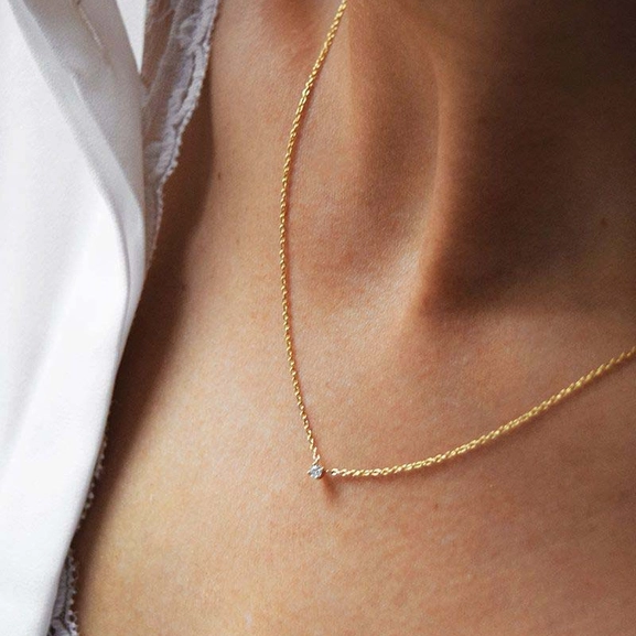 Diamond Sky Drop Necklace Gold - Drakenberg/Sjölin - Suuri valikoima & ilmainen lahjapaketointi - Nordicspectra.fi
