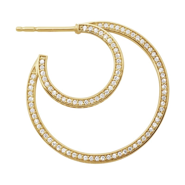Halo Korvakorut Kulta & Pavé 1.22 ct Timantti - Georg Jensen - Suuri valikoima & ilmainen lahjapaketointi - Nordicspectra.fi