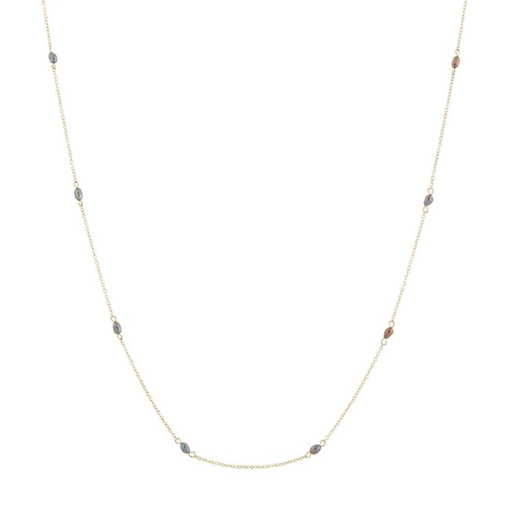Perla Mini Necklace Multi Teal Gold - Edblad - Snabb frakt & paketinslagning - Nordicspectra.se