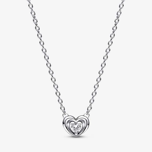 Radiant Heart & Floating Stone Pendant Collier Necklace - PANDORA - Suuri valikoima & ilmainen lahjapaketointi - Nordicspectra.fi