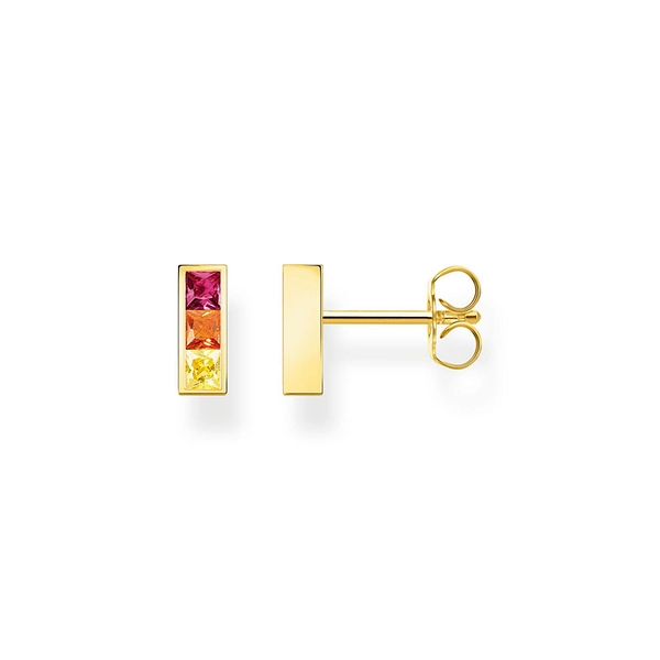 Ohrstecker Bunte Steine Gold von Thomas Sabo, Schneller Versand - Nordicspectra.de