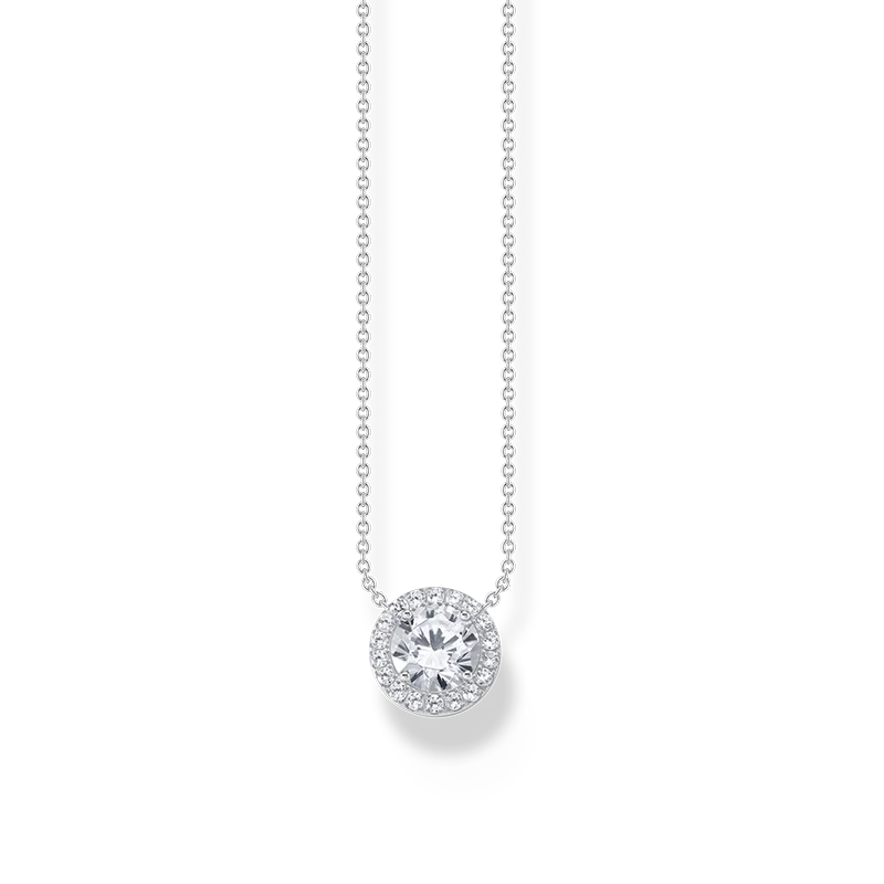 Thomas Sabo - Halohalsband med Glittrande Stenar