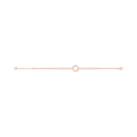 Armband Kreis mit weißen Steinen verroségoldet von Thomas Sabo, Schneller Versand - Nordicspectra.de