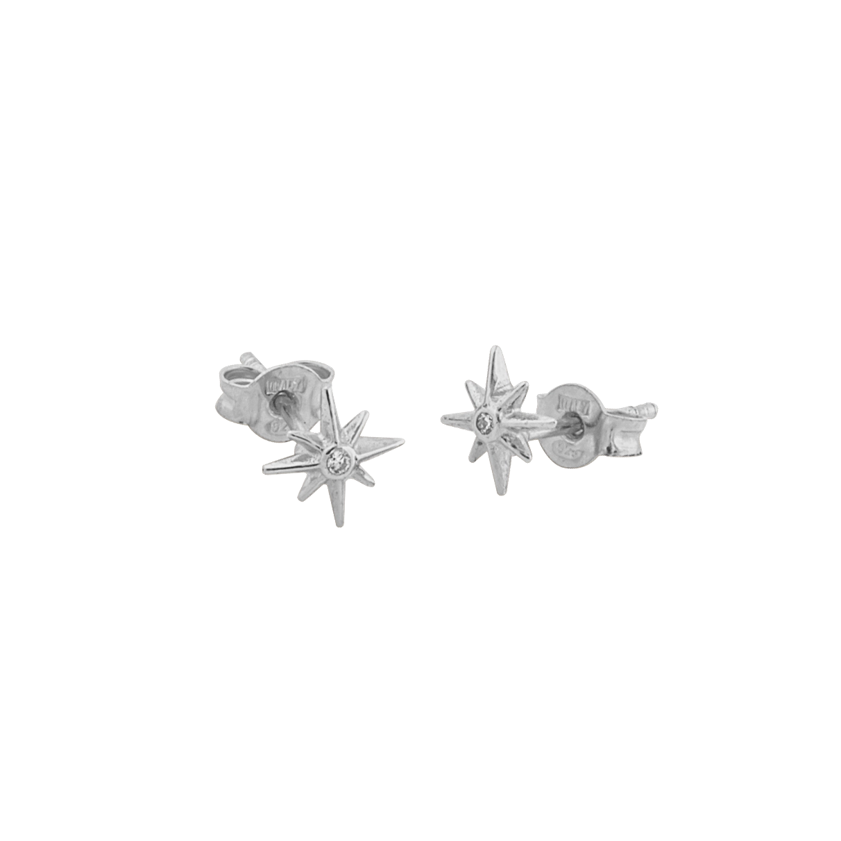 CU Jewellery - One Star Small Ear Silver