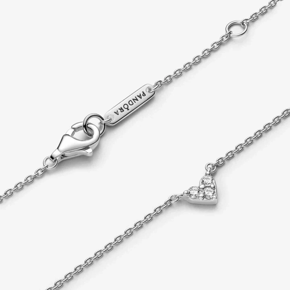 Collierhalsband med Glittrande Hjärta - PANDORA - Snabb leverans & paketinslagning - Nordic Spectra