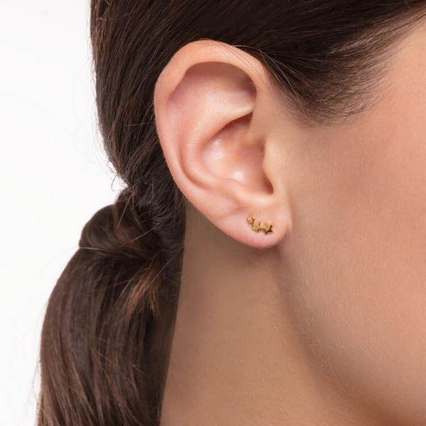 Stiftörhänge Tre Stjärnor Guld - Thomas Sabo örhängen - Snabb frakt & paketinslagning - Nordicspectra.se