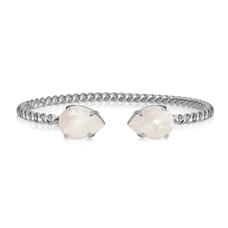 Caroline Svedbom - Mini Drop Bracelet Rhodium Electric White