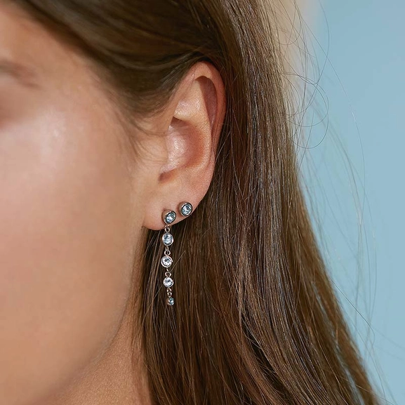 Dew Drop Earrings Multi Aqua Steel - Edblad - Snabb frakt & paketinslagning - Nordicspectra.se