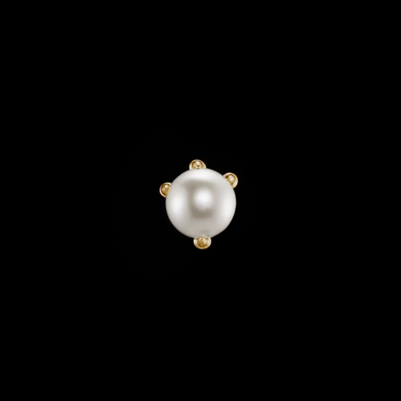 Tiny Claw Pearl Ear Stud Gold - Maria Nilsdotter - Schmuck im skandinavischen Design - Nordic Spectra