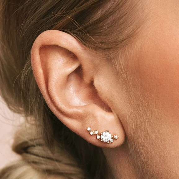 två par: Midnight 15 mm och Sparkles 20 mm från Sparv.