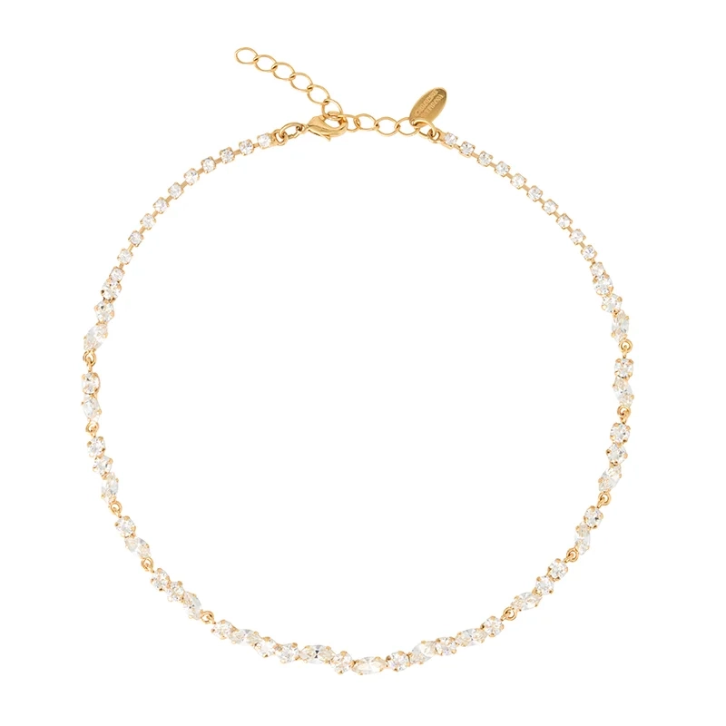 Caroline Svedbom - Alelia Necklace Gold Crystal