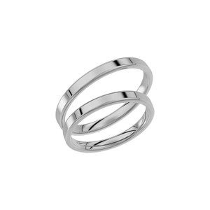 238-2.5 White Gold - Wedding & engagement rings - Schalins - Scandinavian design - Nordic Spectra
