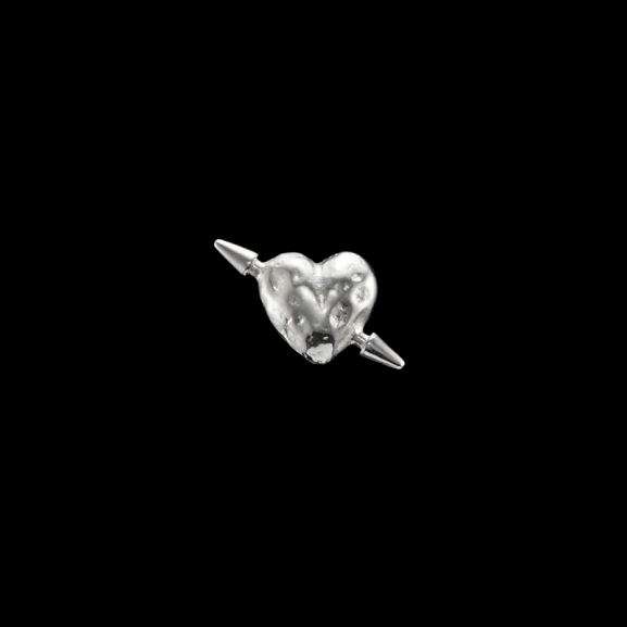 Tuvstarr's Heart Ear Stud - Maria Nilsdotter - Schmuck im skandinavischen Design - Nordic Spectra