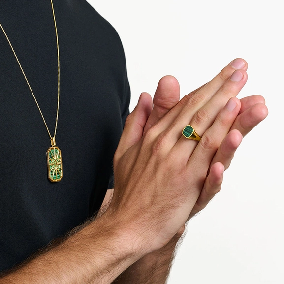 Ring Classic Green-gold - Thomas Sabo - Suuri valikoima & ilmainen lahjapaketointi - Nordicspectra.fi
