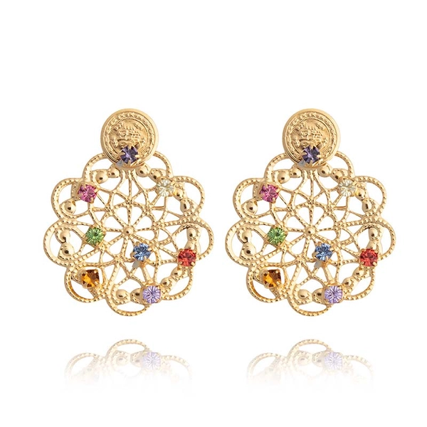 Bohemian Coin Earrings Gold Rainbow Combo - Caroline Svedbom - Nopea toimitus ja lahjapakkaus - Nordic Spectra