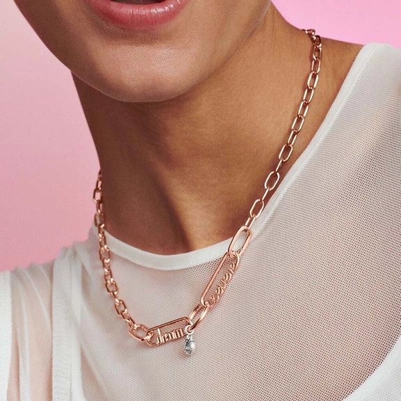 PANDORA ME Styling Believe Word Link Rosé - PANDORA - Snabb frakt & paketinslagning - Nordicspectra.se