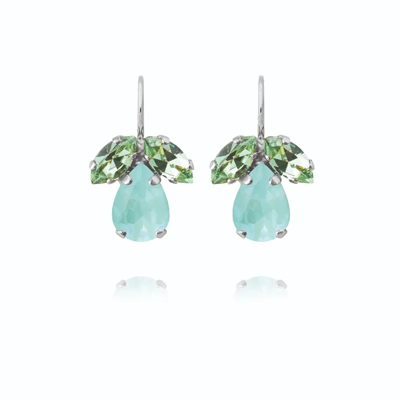 Caroline Svedbom - Timo Earrings Rhodium Soft Mint Combo