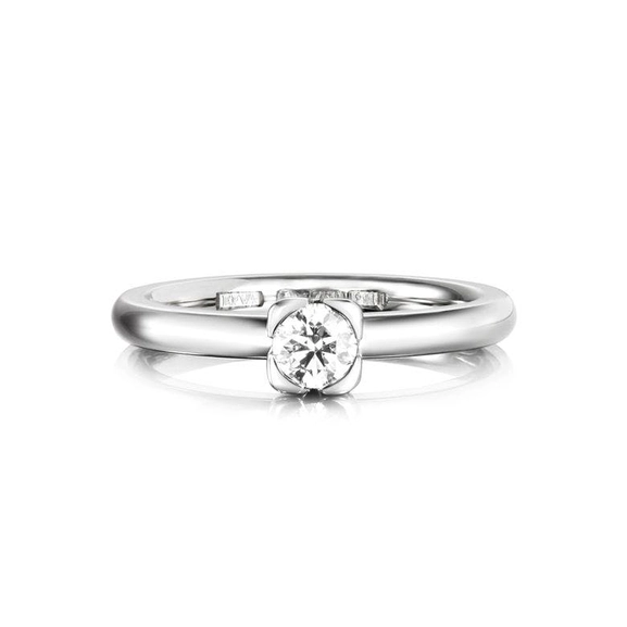 Love Bead Wedding Ring 0.30 ct White Gold - Efva Attling ringar - Snabb frakt & paketinslagning - Nordicspectra.se