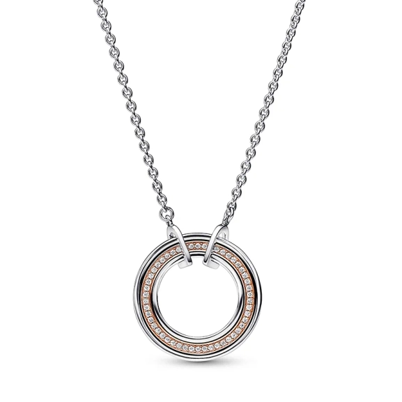 Pandora Signature Bicolor Logo & Pavé Halskette - PANDORA - Nordic Spectra