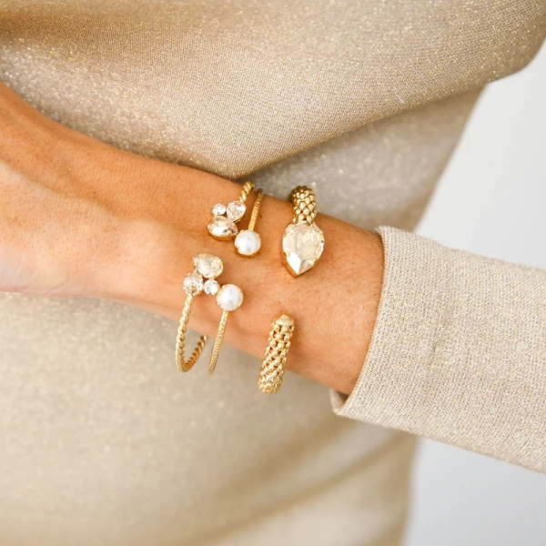Alisia Bracelet Gold Golden Combo - Caroline Svedbom - Snabb frakt & paketinslagning - Nordic Spectra