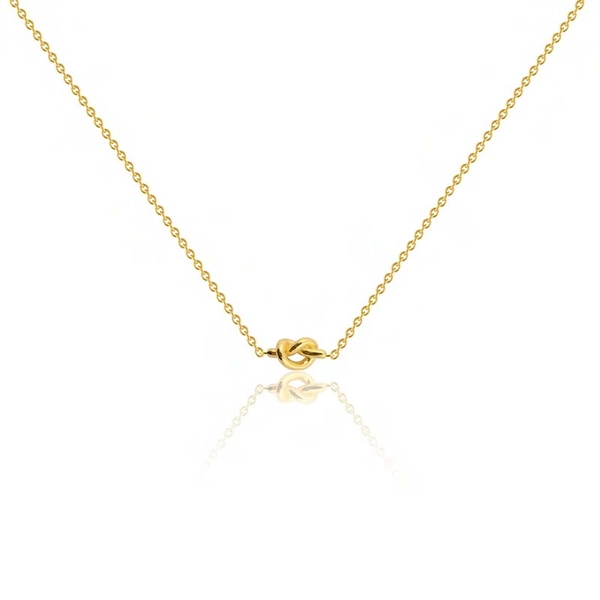 Knot Necklace Gold - Sophie By Sophie - Snabb frakt & paketinslagning - Nordicspectra.se