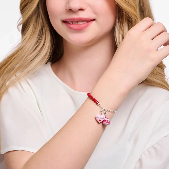 Rosa Hallon-Macaron Berlock - Thomas Sabo - Snabb leverans & paketinslagning - Nordic Spectra