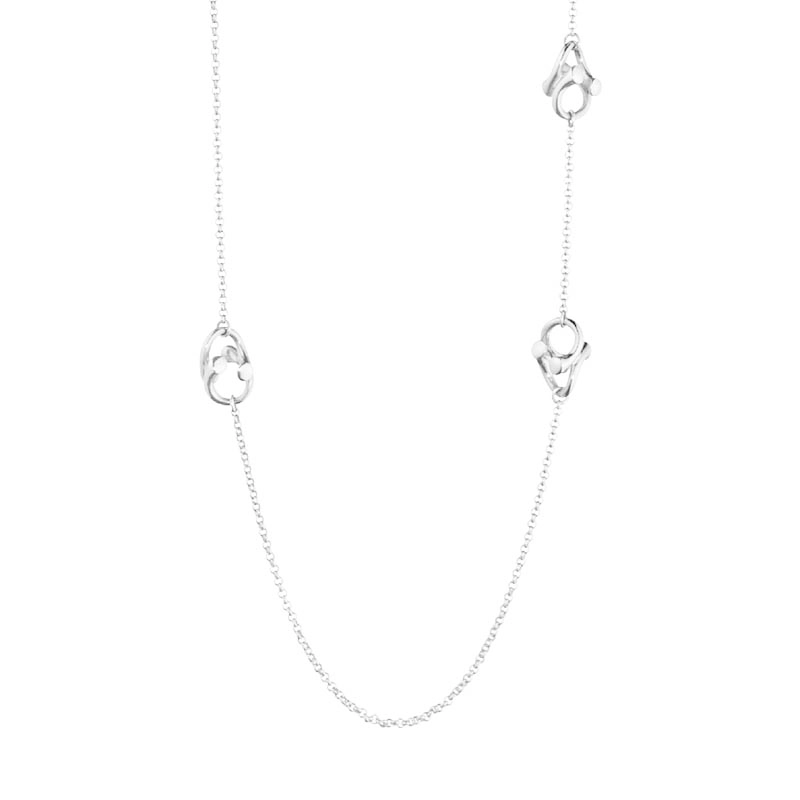 Georg Jensen - Magic Halsband Sautoir Vitguld med 0.12 ct Diamanter