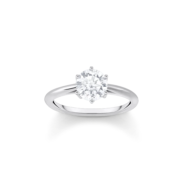 Ring with Brilliant Cut Stone - Thomas Sabo - Suuri valikoima & ilmainen lahjapaketointi - Nordic Spectra