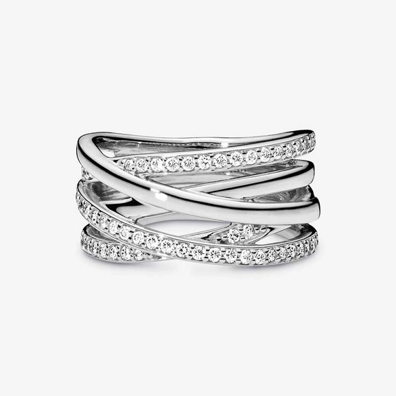 Sparkling & Polished Lines Ring - PANDORA - Snabb frakt & paketinslagning - Nordicspectra.se