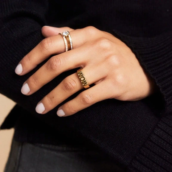 Signet Ring MOM Gold - Edblad - Snabb leverans - Gratis paketinslagning