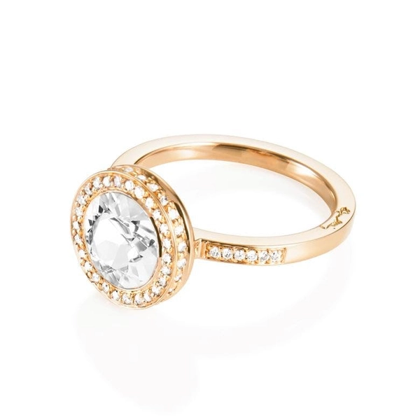 Halo Ring Gold – Crystal Quartz - Efva Attling - Suuri valikoima & ilmainen lahjapaketointi - Nordicspectra.fi