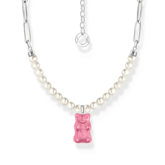 HARIBO Pärlhalsband med Rosa Gummibjörn - Thomas Sabo - Snabb leverans & paketinslagning - Nordic Spectra
