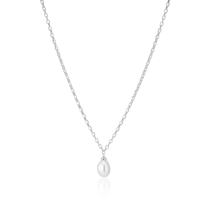 Padua Uno Halsband från Sif Jakobs i silver med en elegant sötvattenpärla som dekoration