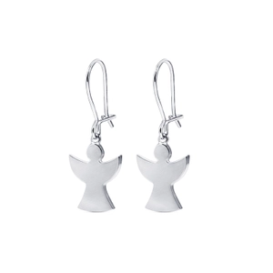 Guardian Angel Earrings White Gold - Nordic Spectra - Suuri valikoima & ilmainen lahjapaketointi - Nordicspectra.fi