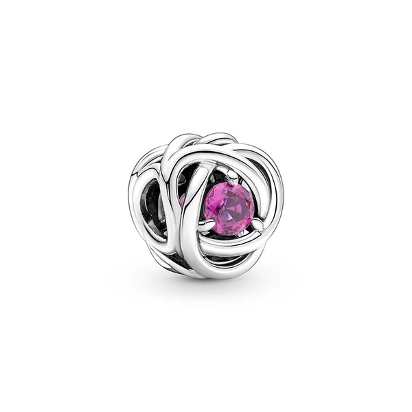 Oktober Geburtsstein Rosafarbener Ewigkeitskreis Charm von PANDORA, Schneller Versand - Nordicspectra.de