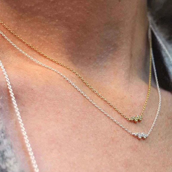 Milky Way Drop Necklace Gold - Drakenberg Sjölin Halsband - Snabb frakt & paketinslagning - Nordicspectra.se