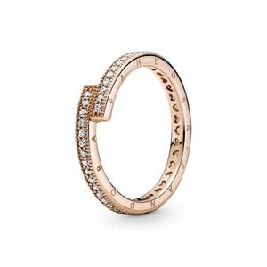Glitzernder Überlappender Ring von PANDORA, Schneller Versand - Nordicspectra.de