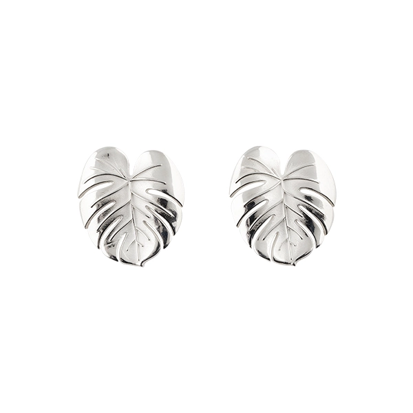 Palm Leaf Earrings Silver - Emma Israelsson - Snabb frakt & paketinslagning - Nordicspectra.se