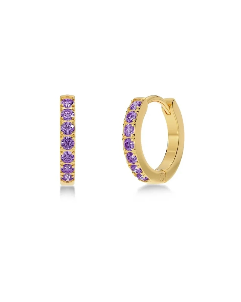 Edblad – Glow Hoops M Plum Gold
