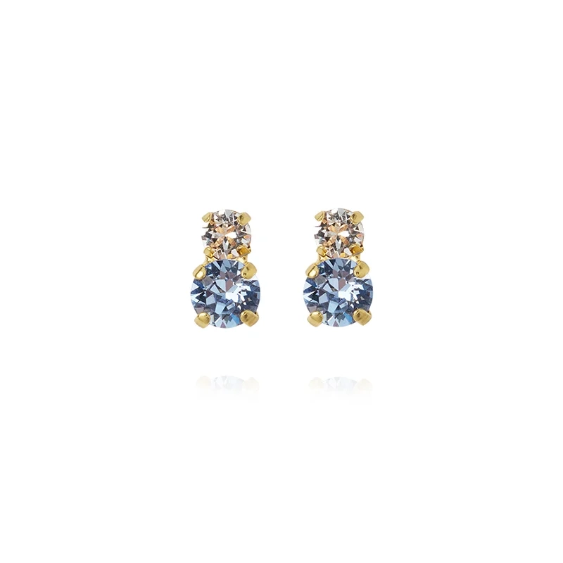 Caroline Svedbom - Leah Earrings Gold Blue Combo