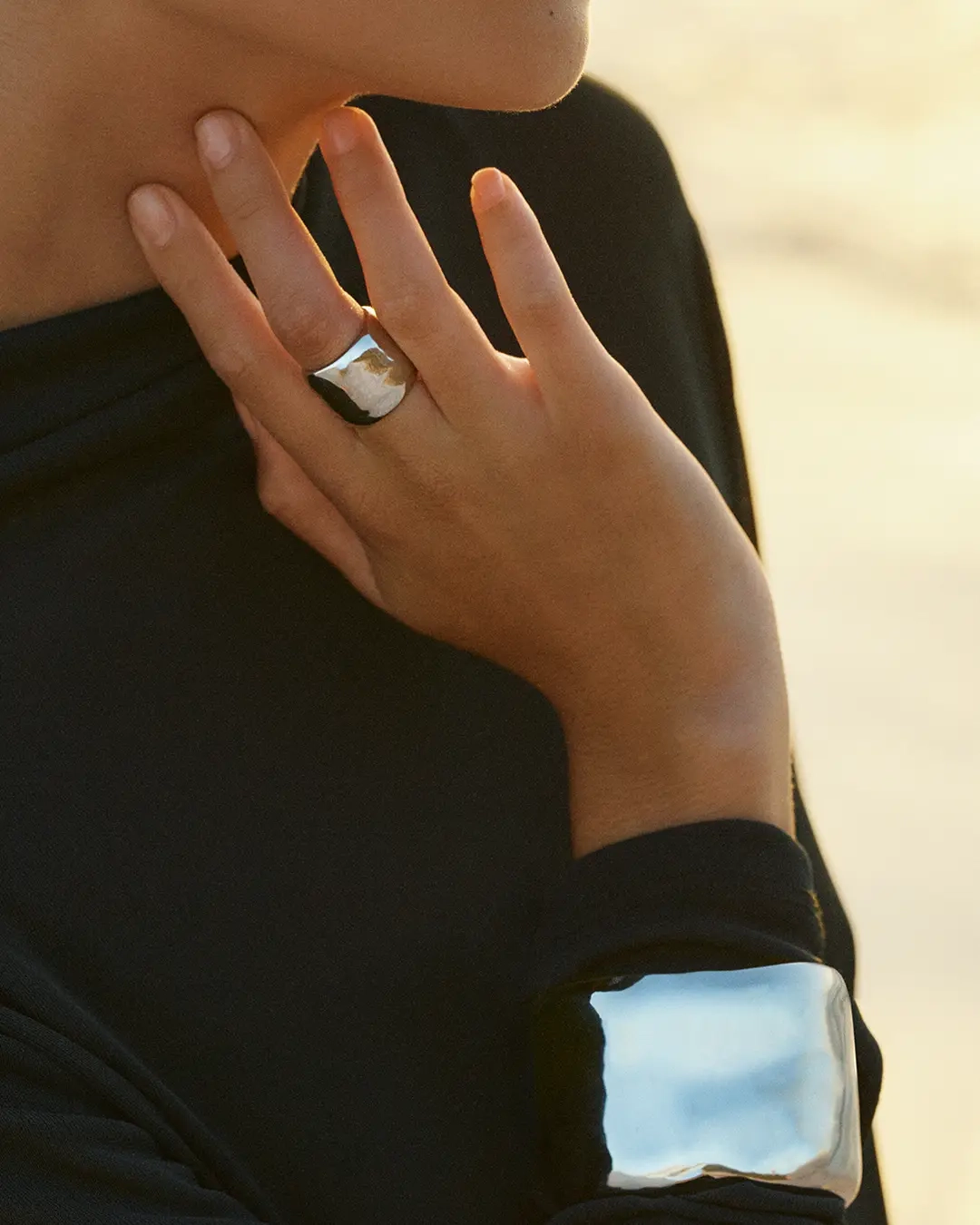 Flowy Ring Steel - Edblad - Snabba leveranser - Gratis paketinslagning