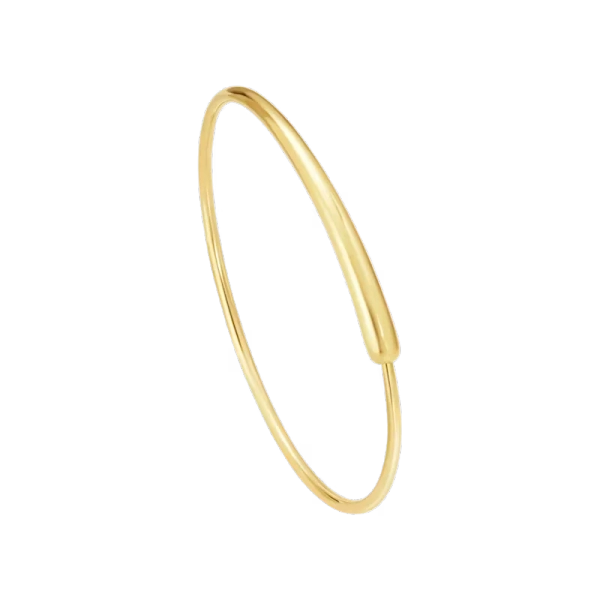Mercy Closed Bangle aus 18-karätigem Gold mit sanft geschwungenem