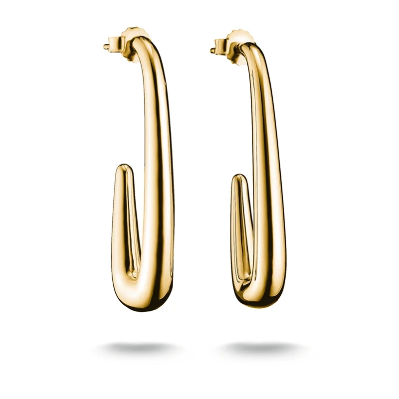 Thomas Sabo - Långa Ovala Örhängen Guld