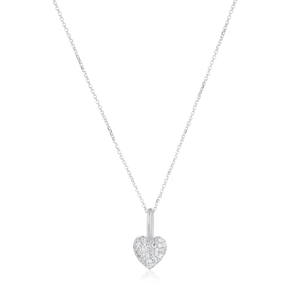 Caro Pendant från Sif Jakobs i silver med gnistrande cubic zirconia-stenar