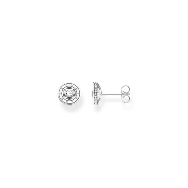Ohrstecker mit weißen Steinen Silber von Thomas Sabo, Schneller Versand - Nordicspectra.de
