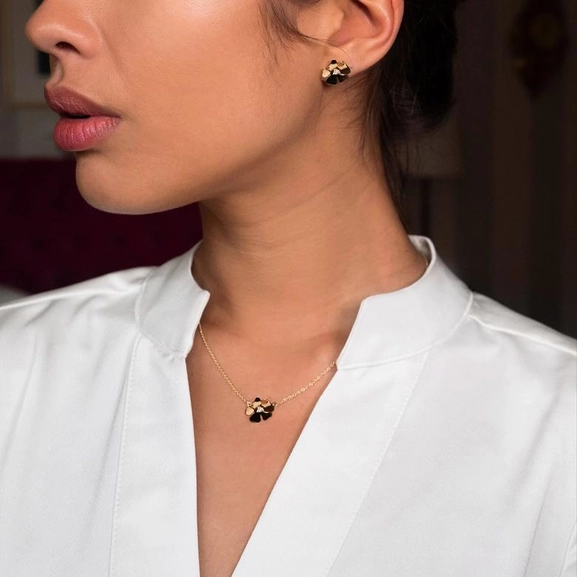 Violet & Stars Necklace Gold von Efva Attling, Schneller Versand - Nordicspectra.de