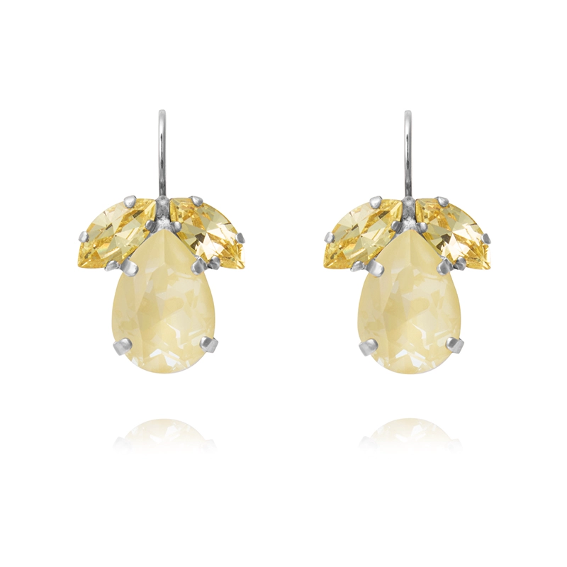 Caroline Svedbom - Timo Earrings Rhodium Soft Yellow Combo