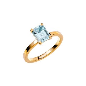 Fairytale 1 Aquamarine Gold - Wedding & engagement rings - Schalins - Scandinavian design - Nordic Spectra