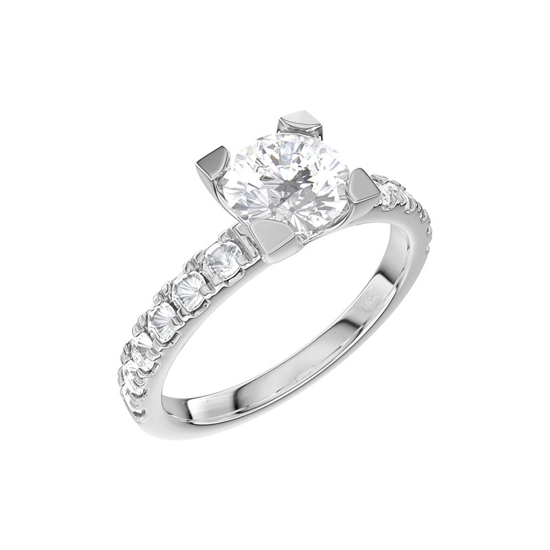 North 019 Labbodlad Diamant Vitguld